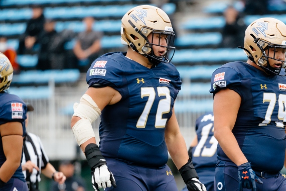 値下げ交渉可ヒップホップ69サイズXL光沢メッシュアメリカンフットボールアメフト OL#72 斎藤 穂高 – OBIC SEAGULLS
